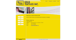 Desktop Screenshot of goldtextilesinc.com